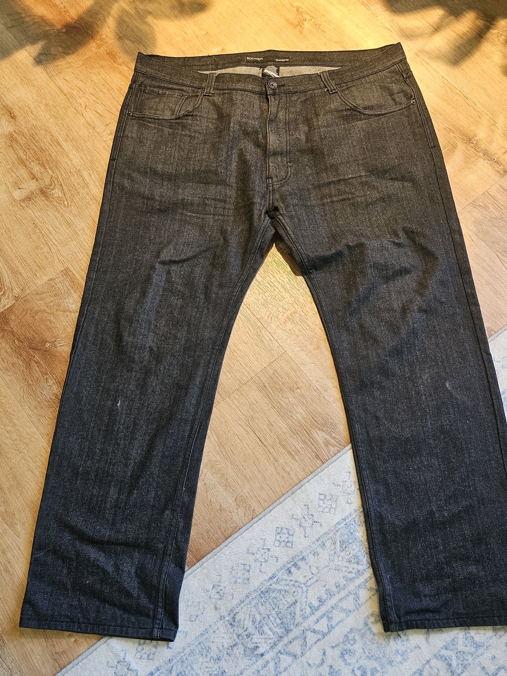 Rocawear Classic Fit men's dark-wash denim jeans 46x34 y2k